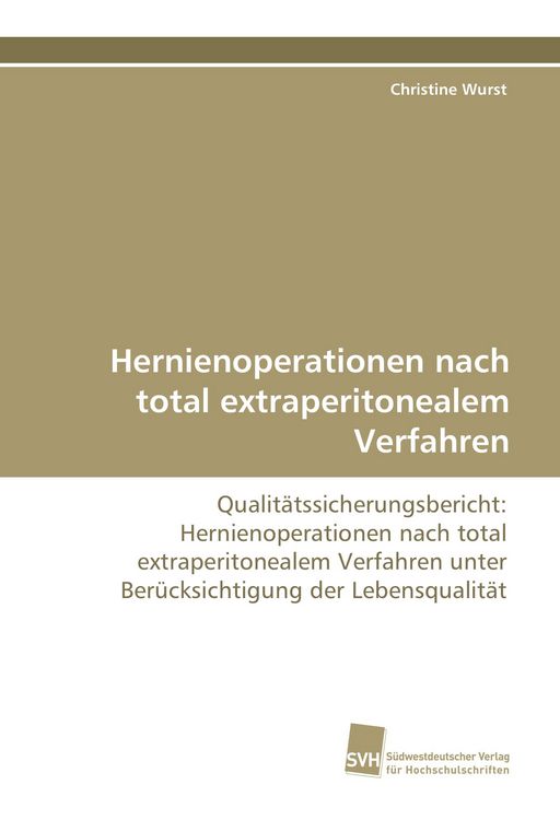 Produktbild: Hernienoperationen nach total extraperitonealem Verfahren