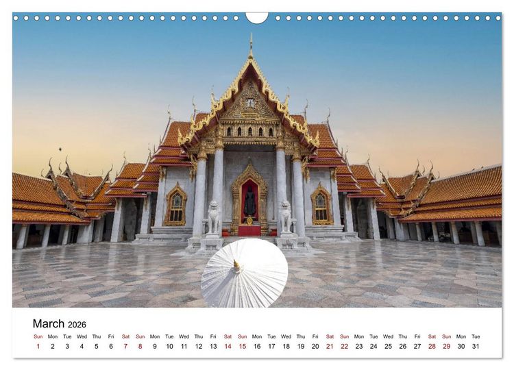 Produktbild: Destination Thailand (Wall Calendar 2026 DIN A3 landscape), CALVENDO 12 Month Wall Calendar