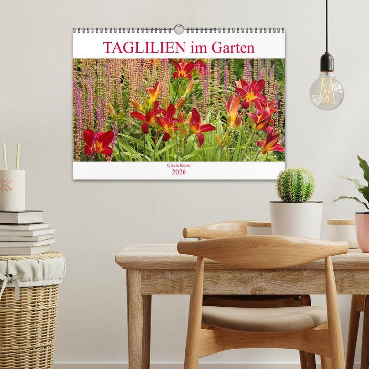 Produktbild: Taglilien im Garten (Wandkalender 2026 DIN A3 quer), CALVENDO Monatskalender