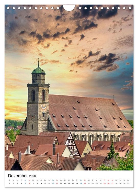 Produktbild: Romantik in Franken (Wandkalender 2026 DIN A4 hoch), CALVENDO Monatskalender