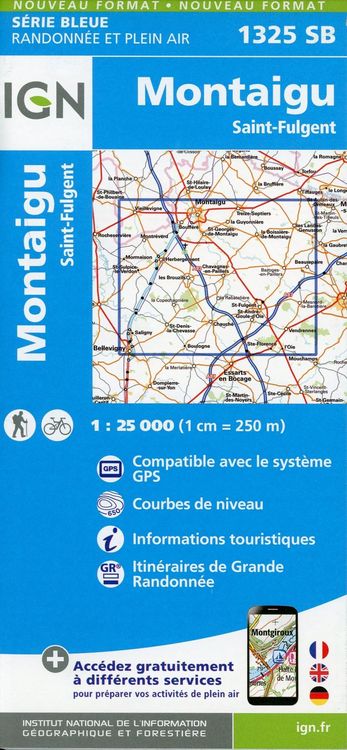 Produktbild: Montaigu / St-Fulgent 1:25 000