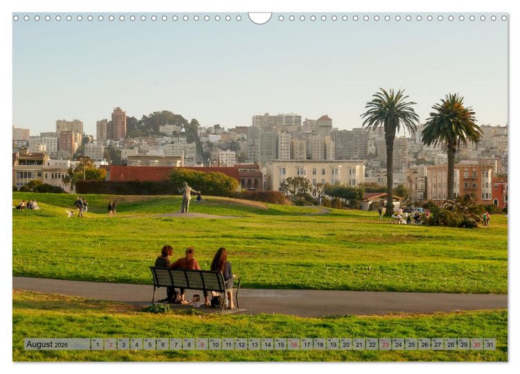 Produktbild: If I'm going to San Francisco (Wandkalender 2026 DIN A3 quer), CALVENDO Monatskalender