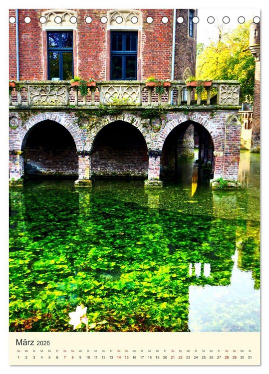 Produktbild: Traumschloss Paffendorf - Ein Juwel im Rheinland (Tischkalender 2026 DIN A5 hoch), CALVENDO Monatskalender