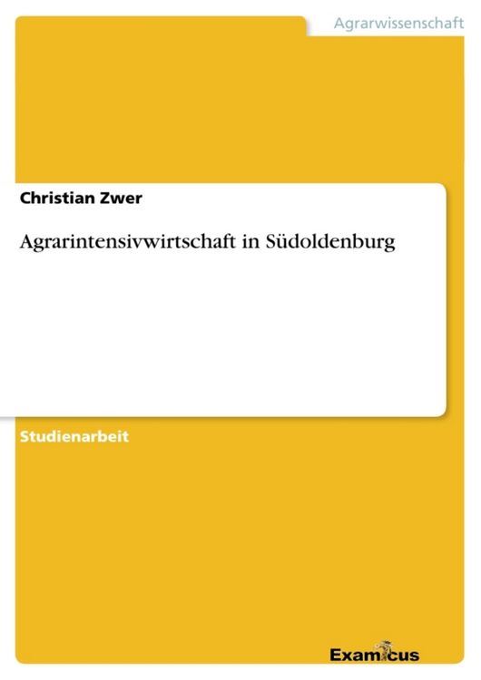 Produktbild: Agrarintensivwirtschaft in S&uuml;doldenburg