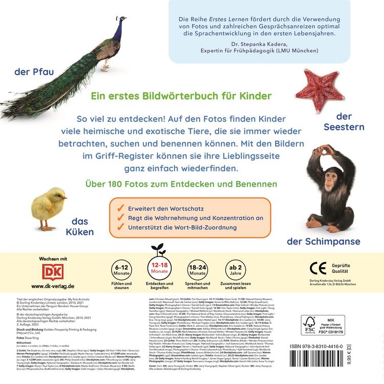 Produktbild: Erstes Lernen. Tiere