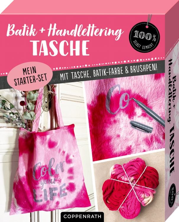 Produktbild: Mein Batik + Handlettering Starter-Set - Tasche