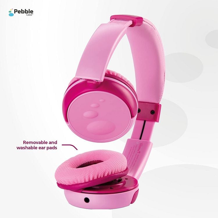 Produktbild: Pebble Gear - KIDS HEADPHONES, Kinder-Kopfh&ouml;rer, Stereo, pink