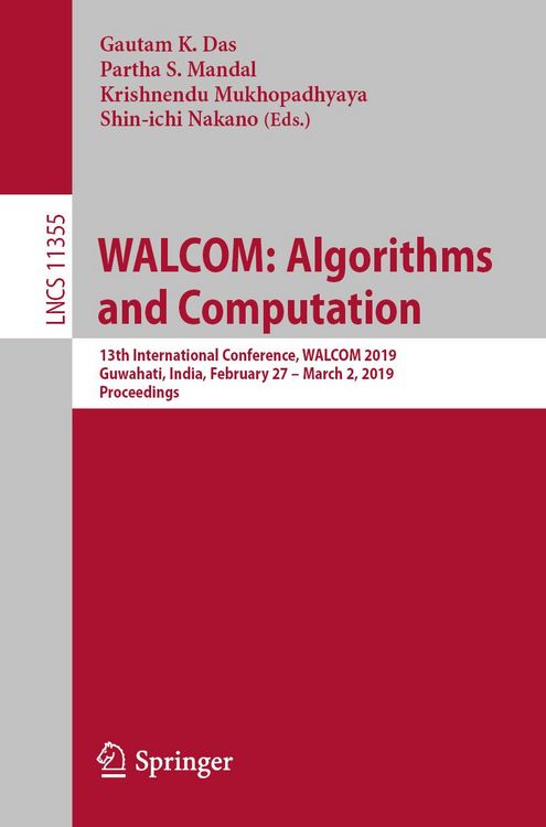 Produktbild: WALCOM: Algorithms and Computation