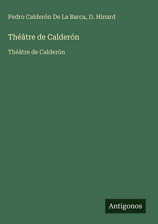 Produktbild: Th&eacute;&acirc;tre de Calder&oacute;n