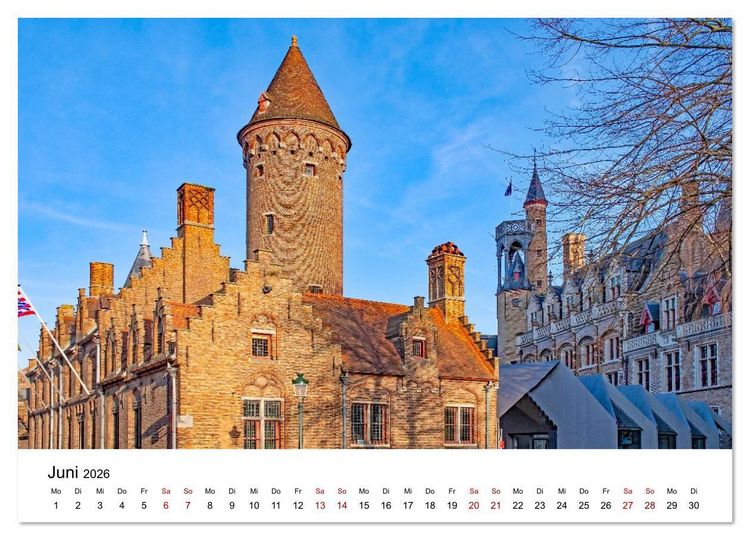 Produktbild: Br&uuml;gge - malerische Stadt mit Charme (Wandkalender 2026 DIN A3 quer), CALVENDO Monatskalender