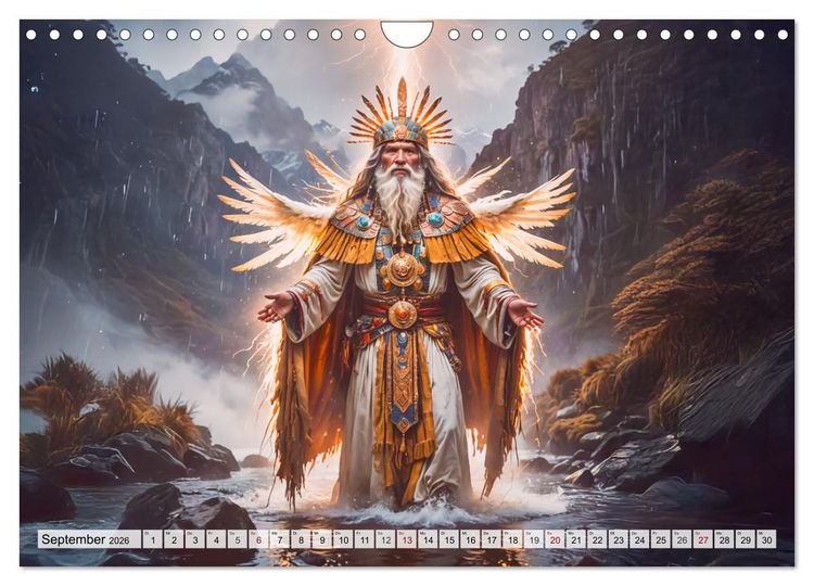Produktbild: Inka-Mythologie - G&ouml;tter, Helden und Monster (Wandkalender 2026 DIN A4 quer), CALVENDO Monatskalender