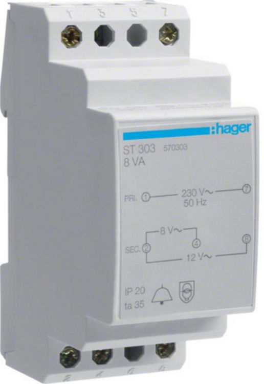 Produktbild: Hager Klingeltrafo ST303
