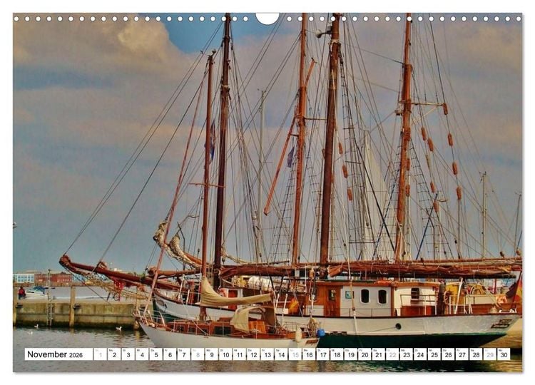 Produktbild: Die Ostsee - von Schleswig nach Gl&uuml;cksburg (Wandkalender 2026 DIN A3 quer), CALVENDO Monatskalender