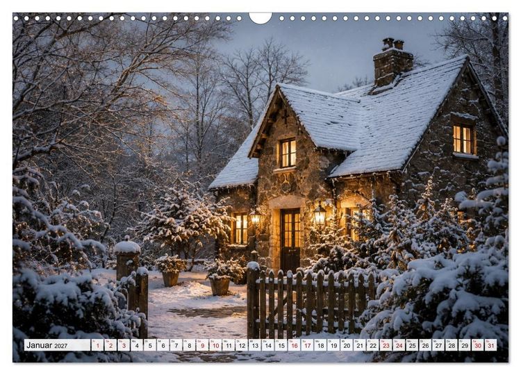 Produktbild: Landhauspoesie im Cottage-Stil (Wandkalender 2027 DIN A3 quer), CALVENDO Monatskalender