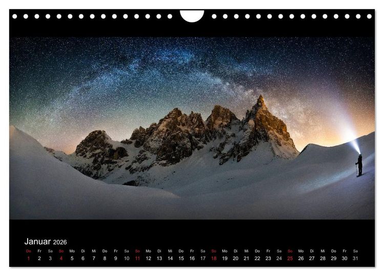 Produktbild: Sternensucher - Landschaft unter Sternen (Wandkalender 2026 DIN A4 quer), CALVENDO Monatskalender