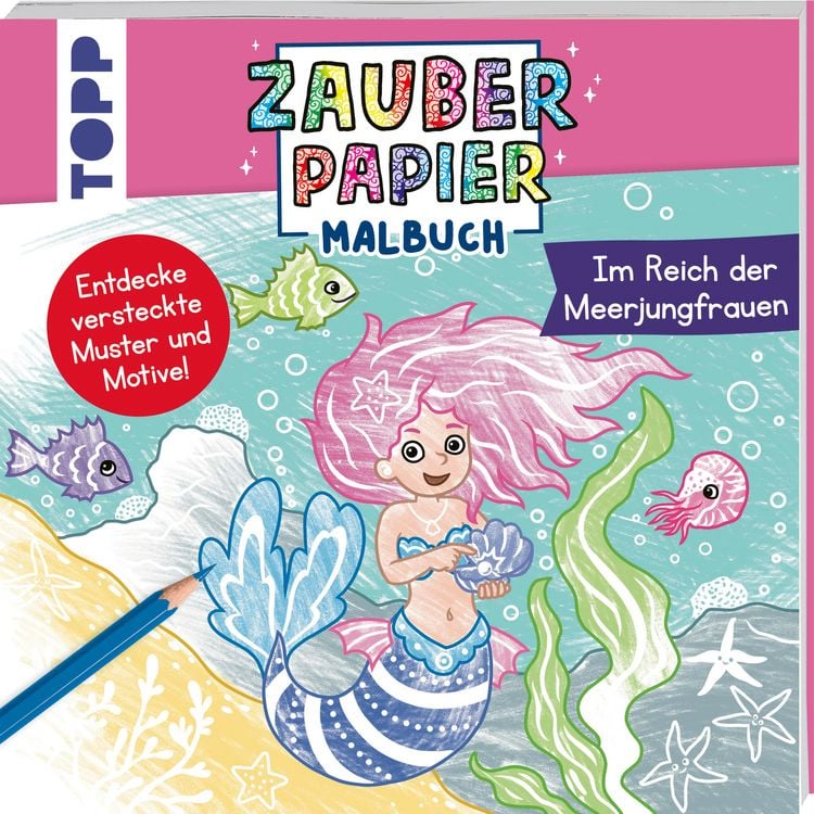 Produktbild: Zauberpapier Malbuch Im Reich der Meerjungfrauen