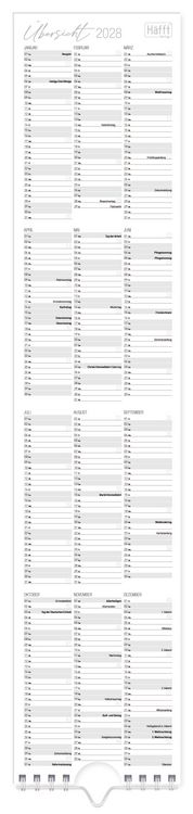 Produktbild: Streifenkalender 2027
