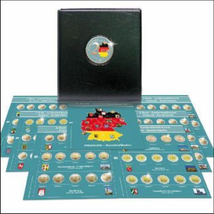 Produktbild: Premium-M&uuml;nzalbum 2 Euro Deutsche Bundesl&auml;nder