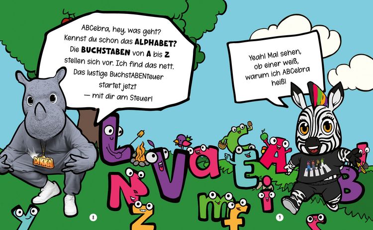 Produktbild: Das ABC-Buch mit dem ABCebra &ndash; B wie Boom Schakkalakka