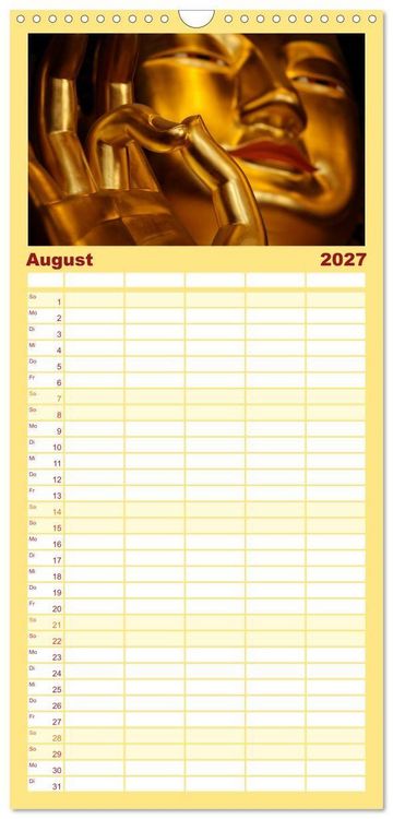 Produktbild: Familienplaner 2027 - Seoul mit 5 Spalten (Wandkalender, 21 x 45 cm) CALVENDO
