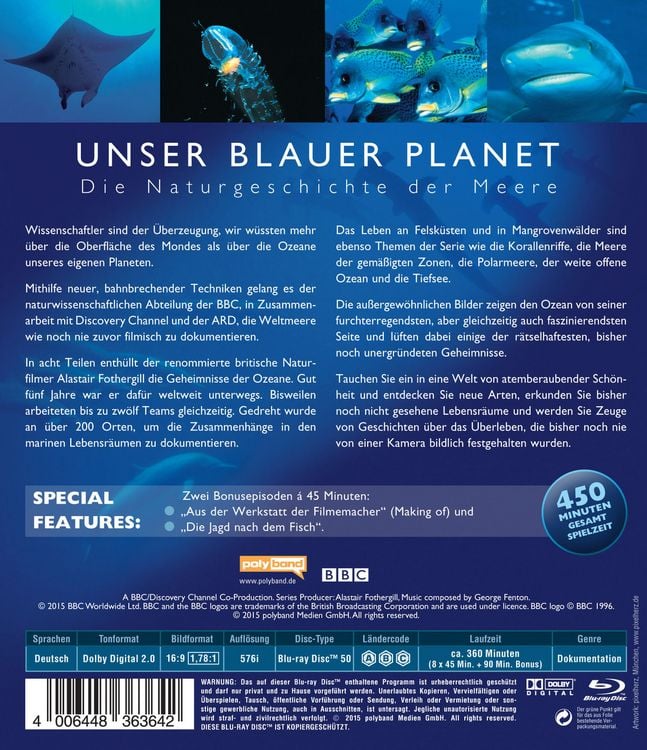 Produktbild: Unser blauer Planet - Die komplette Serie