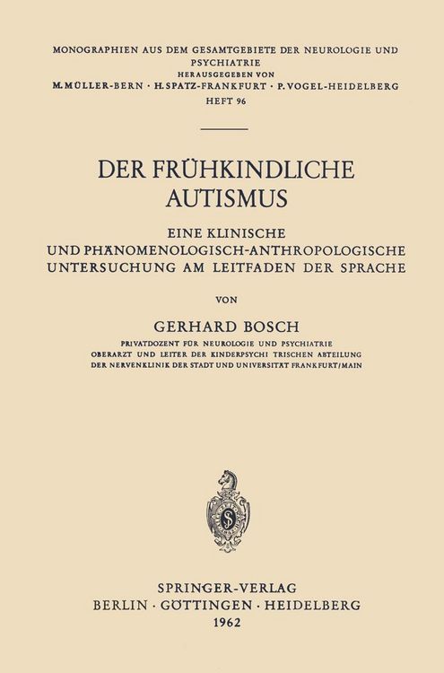 Produktbild: Der Fr&uuml;hkindliche Autismus