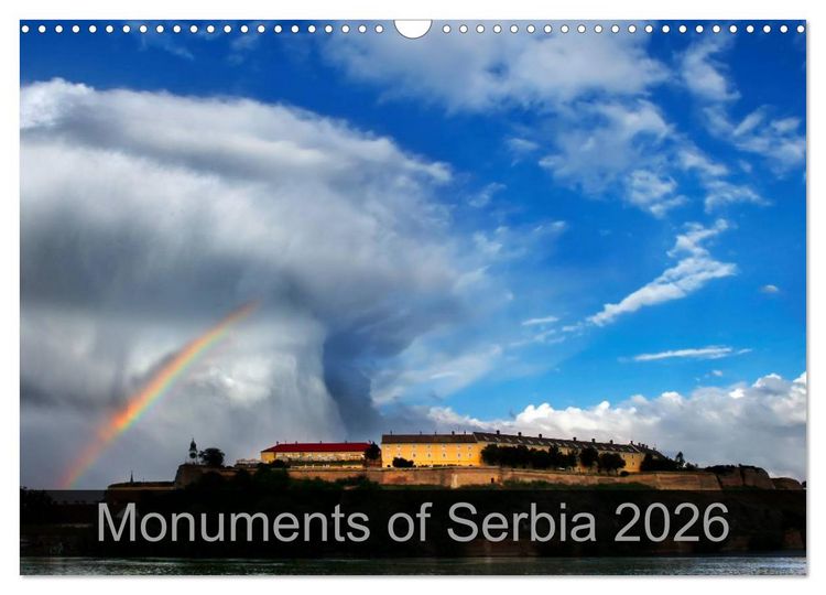 Produktbild: Monuments of Serbia 2026 (Wall Calendar 2026 DIN A3 landscape), CALVENDO 12 Month Wall Calendar