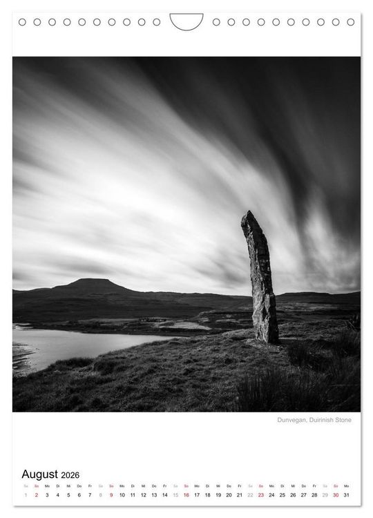 Produktbild: Isle of Skye - Langzeitbelichtungen in Schwarzwei&szlig; (Wandkalender 2026 DIN A4 hoch), CALVENDO Monatskalender
