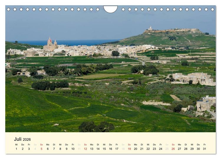 Produktbild: Malta und Gozo, Perlen im Mittelmeer (Wandkalender 2026 DIN A4 quer), CALVENDO Monatskalender