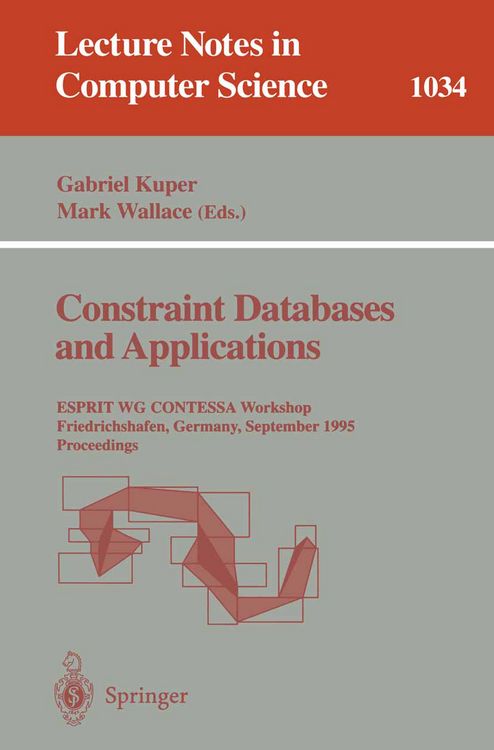 Produktbild: Constraint Databases and Applications