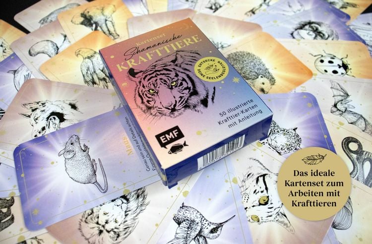 Produktbild: Kartenset: Schamanische Krafttiere &ndash; Entdecke deine Seelenbegleiter
