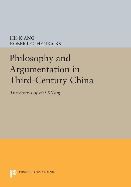 Produktbild: Philosophy and Argumentation in Third-Century China