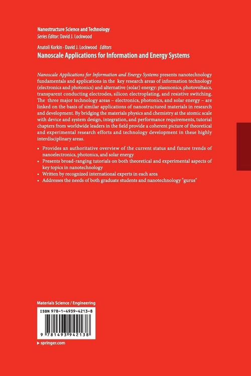 Produktbild: Nanoscale Applications for Information and Energy Systems