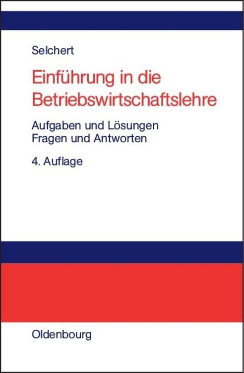Produktbild: Einf&uuml;hrung in die Betriebswirtschaftslehre