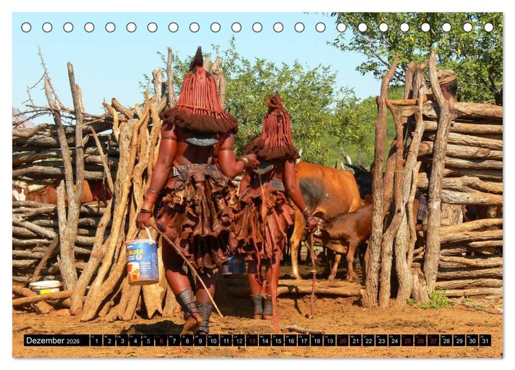 Produktbild: Faszination Afrika Himba (Tischkalender 2026 DIN A5 quer), CALVENDO Monatskalender