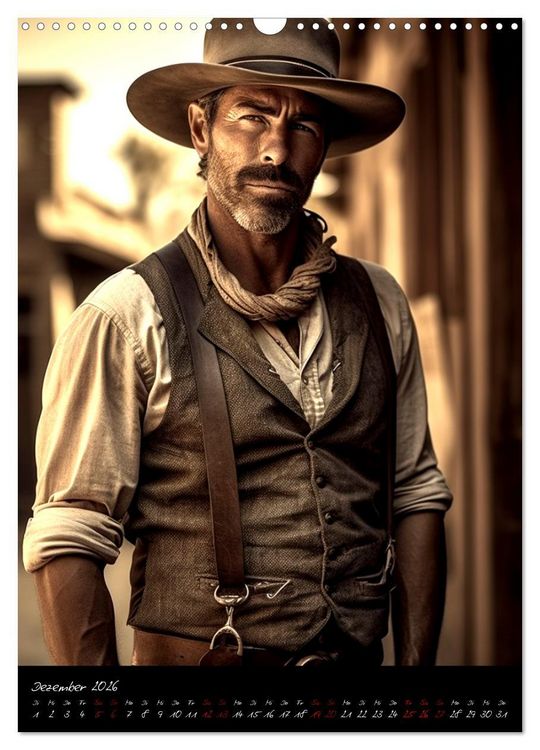 Produktbild: Starke Cowboys (Wandkalender 2026 DIN A3 hoch), CALVENDO Monatskalender
