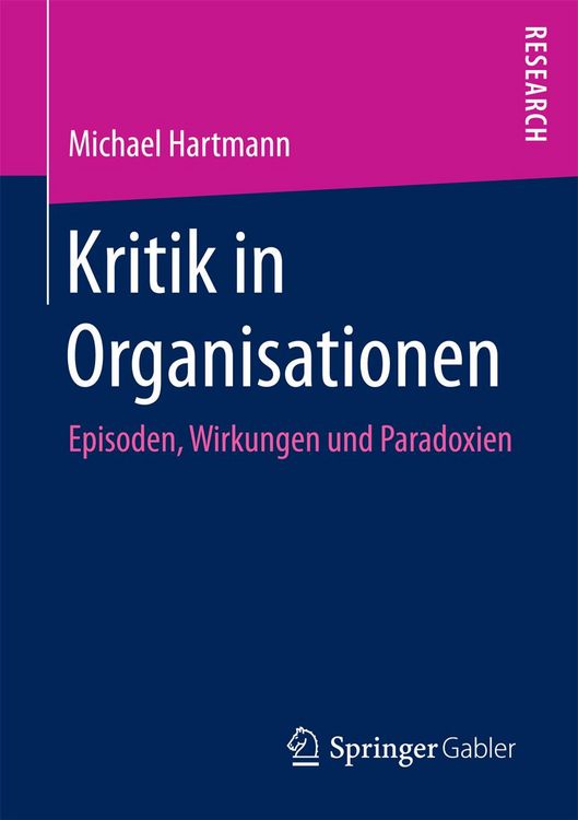 Produktbild: Kritik in Organisationen