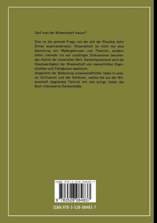 Produktbild: Wie zuverl&auml;ssig ist wissenschaftliche Erkenntnis?