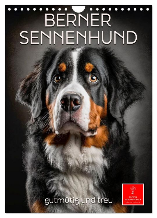 Produktbild: Berner Sennenhund - gutm&uuml;tig und treu (Wandkalender 2026 DIN A4 hoch), CALVENDO Monatskalender