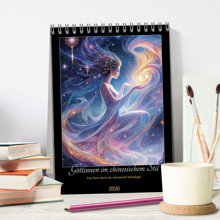 Produktbild: G&ouml;ttinnen im chinesischem Stil (Tischkalender 2026 DIN A5 hoch), CALVENDO Monatskalender