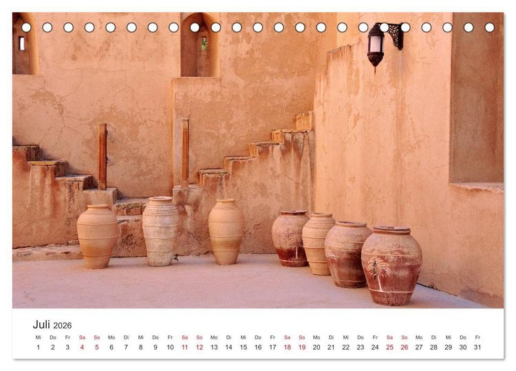 Produktbild: Sultanat Oman - Land des Orients (Tischkalender 2026 DIN A5 quer), CALVENDO Monatskalender