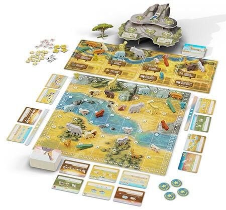 Produktbild: Kobold Spieleverlag 1027487 - Wilde Serengeti, Familienspiel
