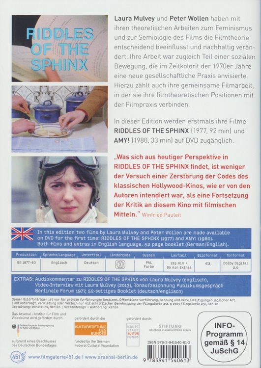 Produktbild: Laura Mulvey/Peter Wollen - Riddles of the Spinx & Amy! [OmU]