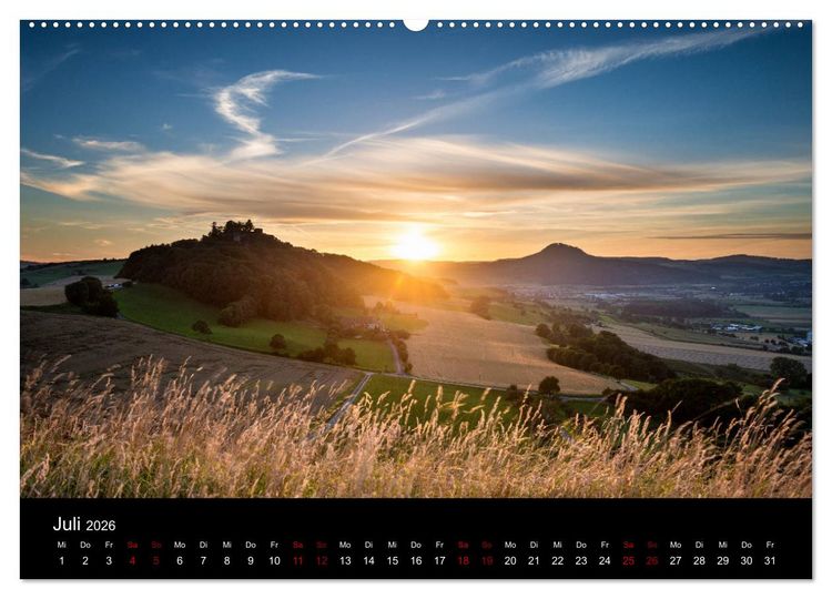 Produktbild: Der Hegau - Wanderparadies am westlichen Bodensee (Wandkalender 2026 DIN A2 quer), CALVENDO Monatskalender