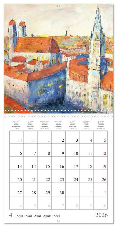 Produktbild: Upper Bavaria Art - Painted pictures from the south of Germany (Wall Calendar 2026 12 &times; 12 Inch) CALVENDO 12 Month Wall Calendar