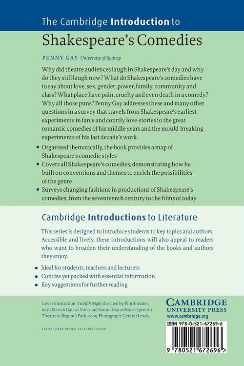Produktbild: The Cambridge Introduction to Shakespeare's Comedies