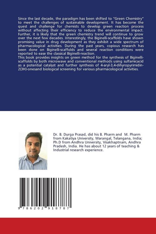 Produktbild: Green Chemistry - Synthesis of Biginelli Scafolds
