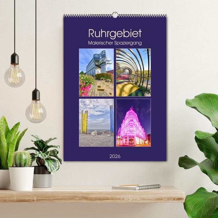 Produktbild: Ruhrgebiet - Malerischer Spaziergang (Wandkalender 2026 DIN A2 hoch), CALVENDO Monatskalender