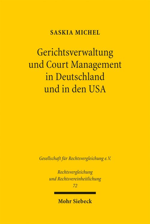Produktbild: Michel, S: Gerichtsverwaltung und Court Management in Deutsc
