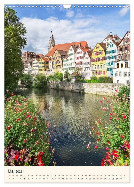 Produktbild: T&Uuml;BINGEN UND BLAUBEUREN Historische Schw&auml;bische Alb (Wandkalender 2026 DIN A3 hoch), CALVENDO Monatskalender